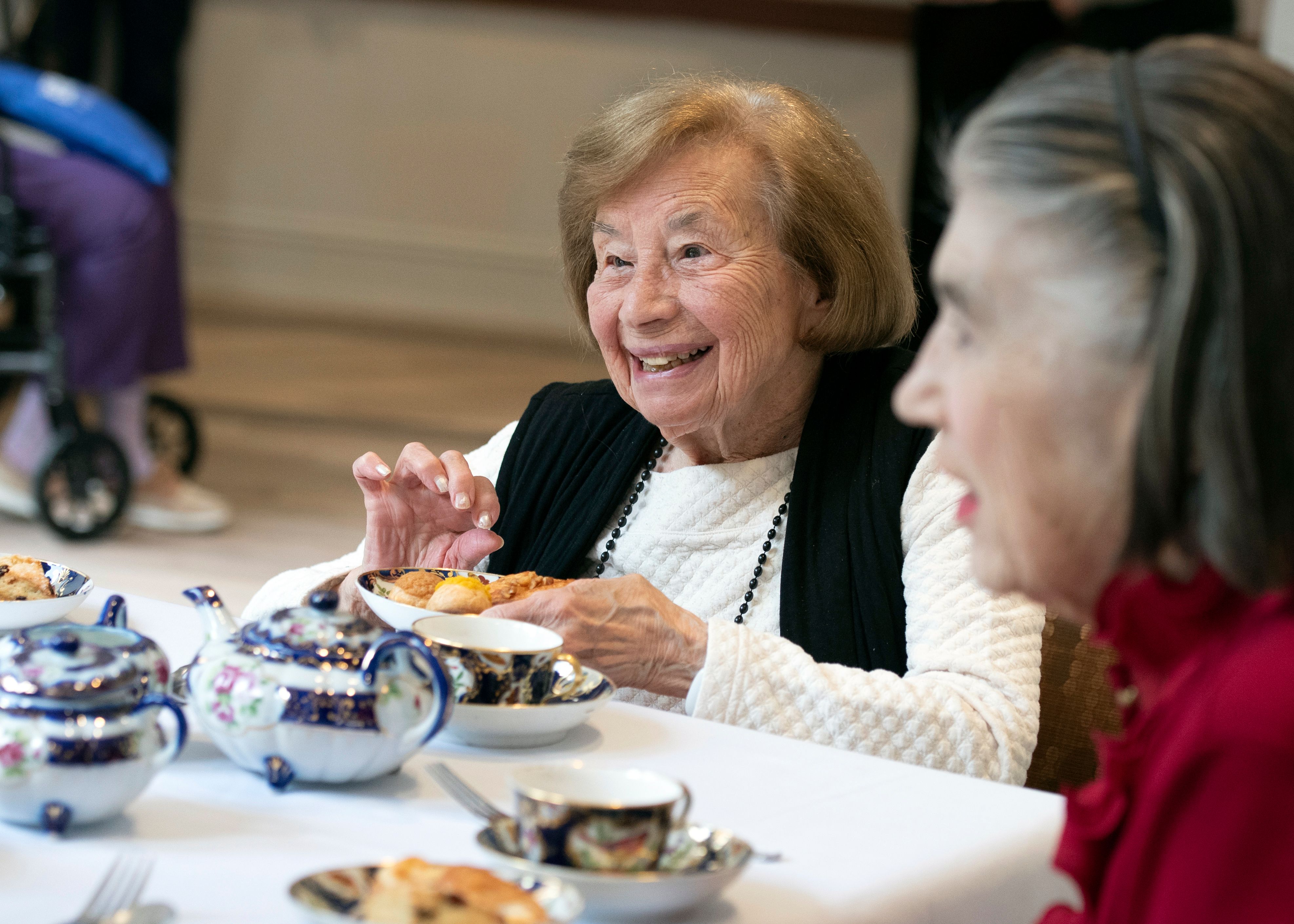 Elderly Women Enjoying A Tea Party