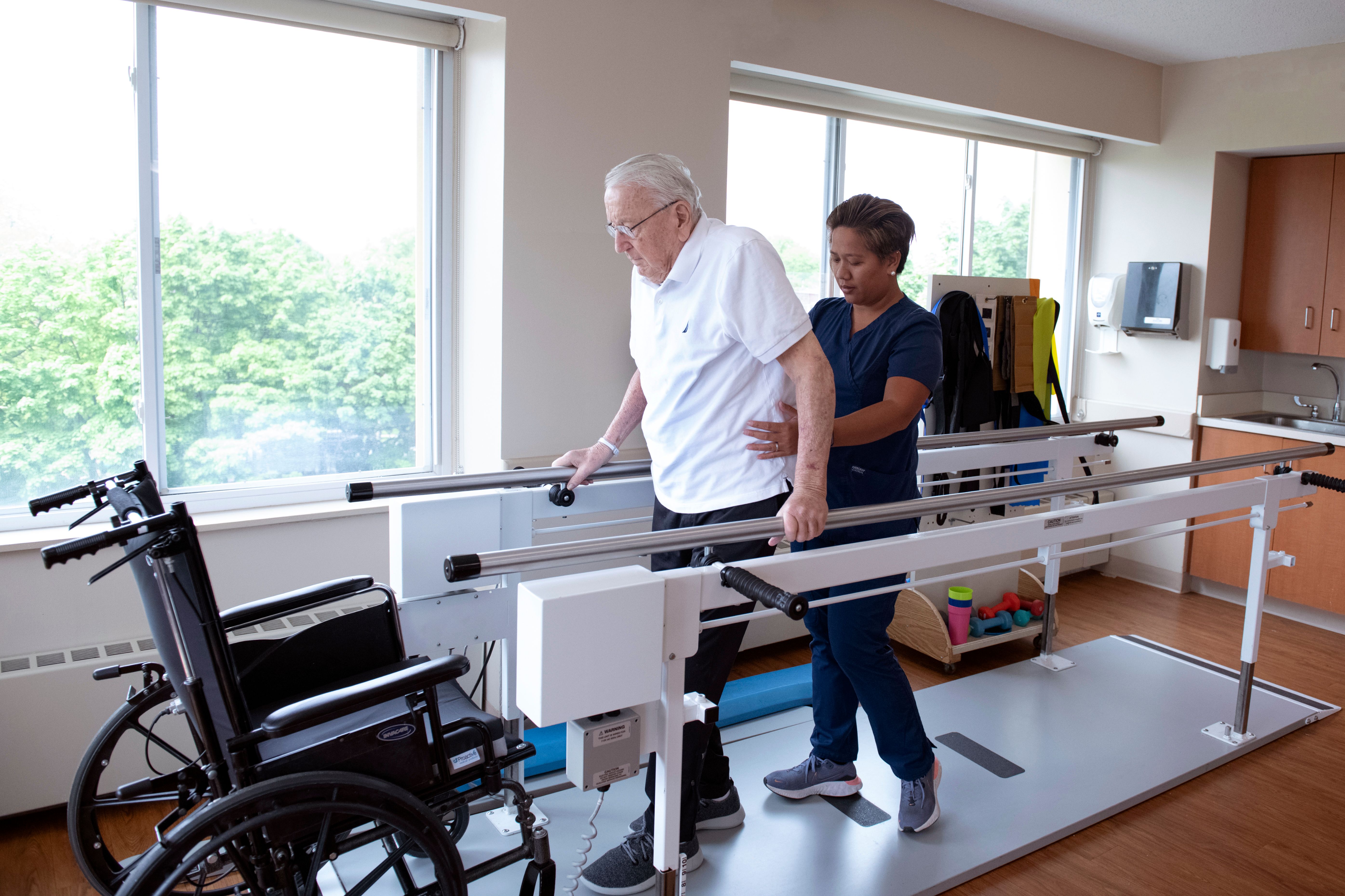 Resident Going through Their Mobility Training For Seniors