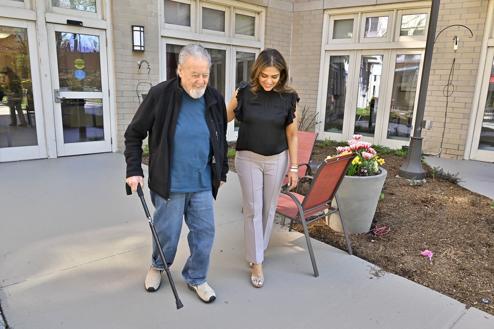 armand and letha taking a walk
